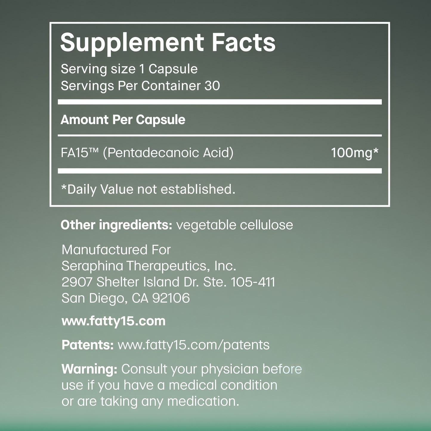 Fatty15 Daily Cellular Support